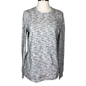 Field Stream Womens Grey Space Dye French Terry‎ Crewneck Sweatshirt Medium